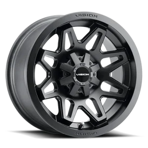 Vision Wheel ATV – 416 SE7EN – Black – 14″x7″ 38.1mm – All weather Wheels – 416-147110MB5.5